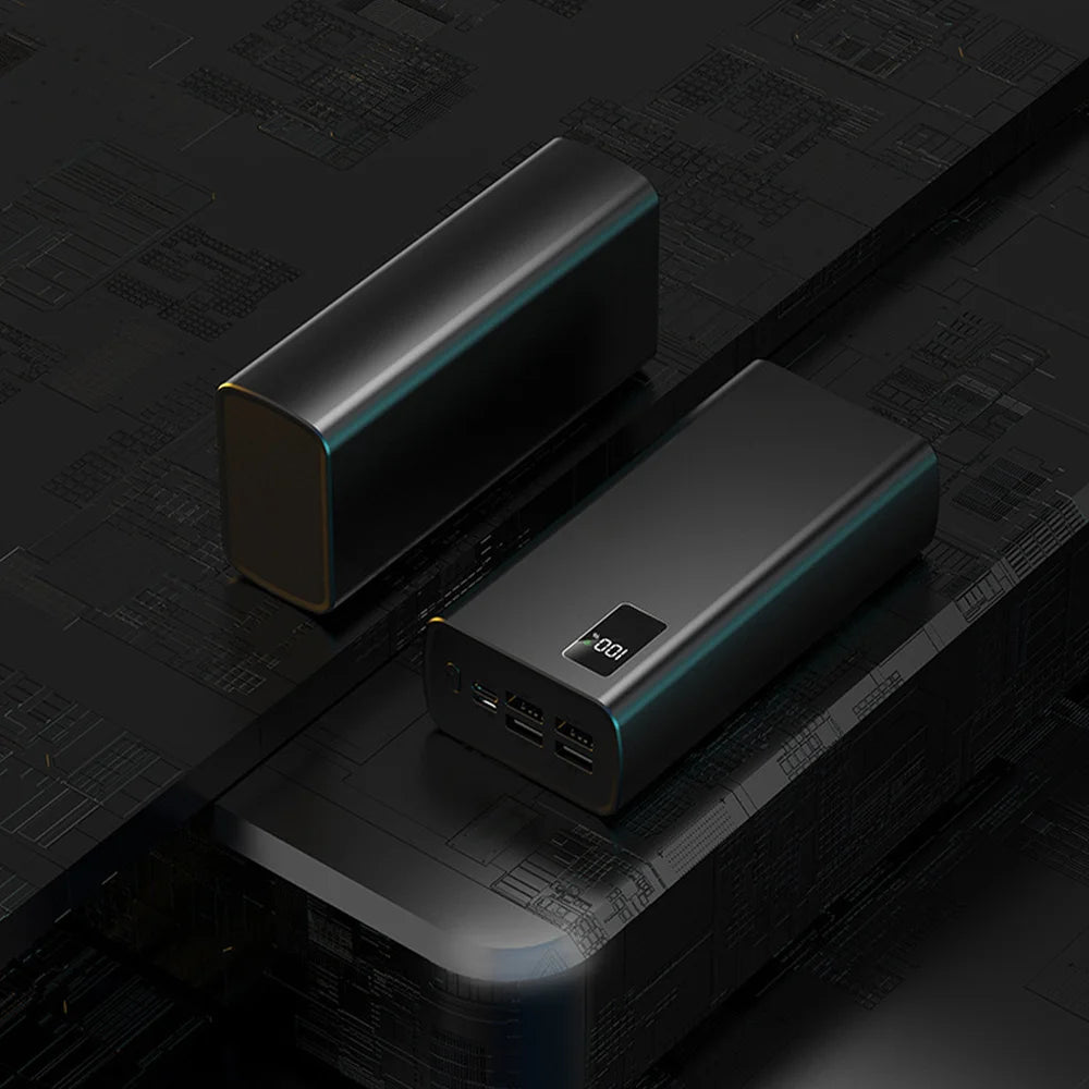 Travel Power Bank 50000mAh With 5 Outputs & 2 input High Capacity External Battery Bank for iPhone Samsung Galaxy