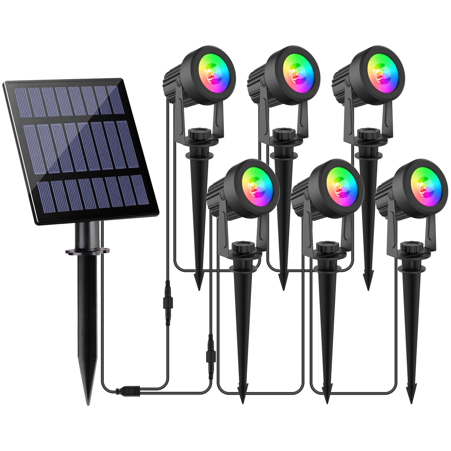 RGB Solar Spotlights IP65 – Wasserdichte Gartenbeleuchtung für Außenbereiche