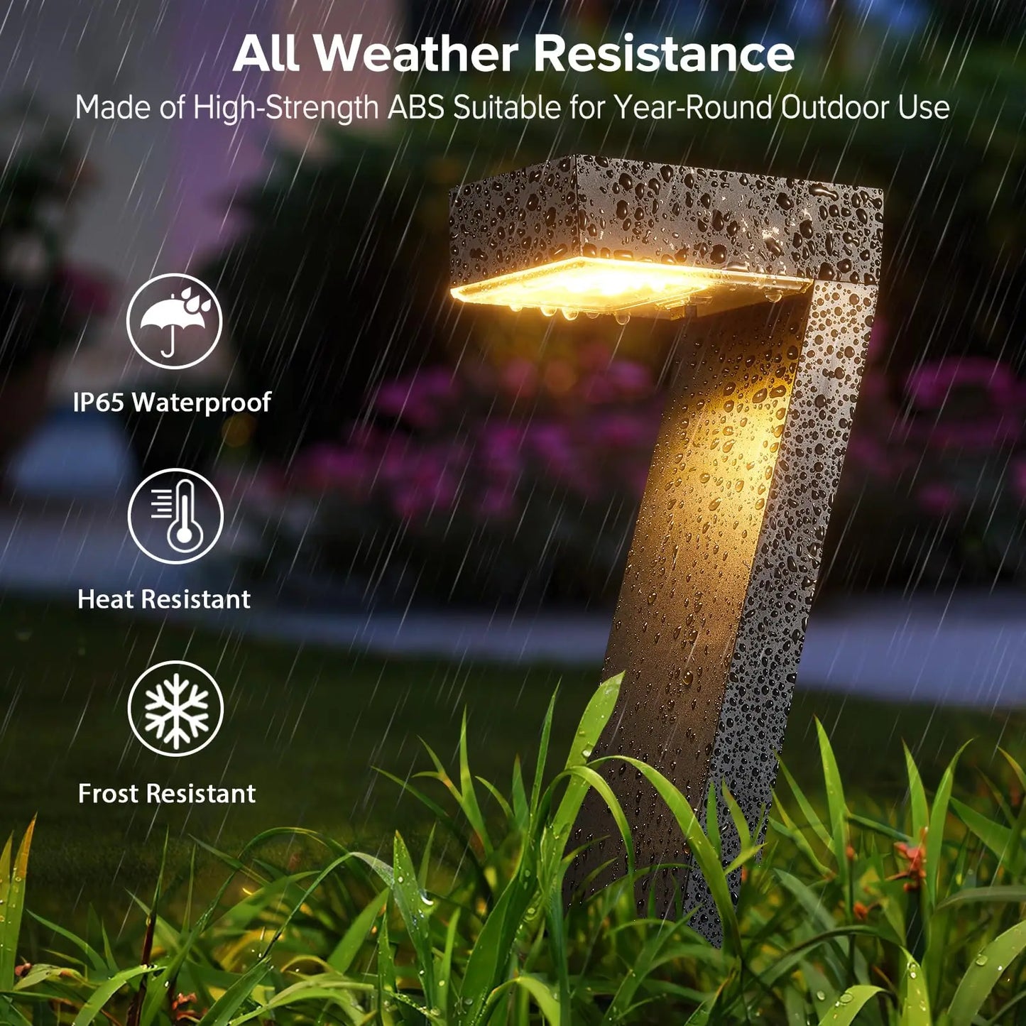 LED Solar Wegleuchten 4er Set – Moderne Gartenbeleuchtung IP65