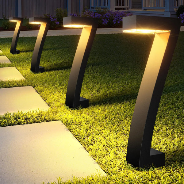 LED Solar Wegleuchten 4er Set – Moderne Gartenbeleuchtung IP65