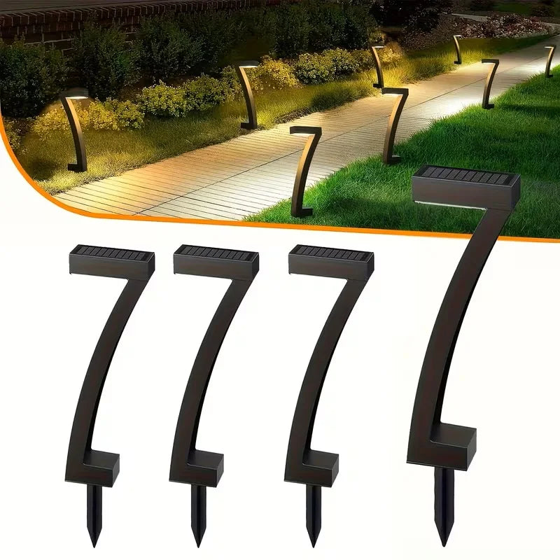 LED Solar Wegleuchten 4er Set – Moderne Gartenbeleuchtung IP65