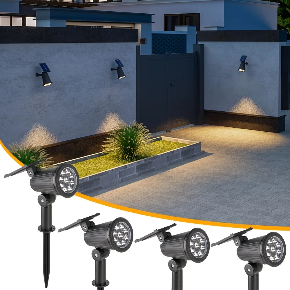 RGB Solar Spotlights für Garten & Terrasse – Wetterfest IP44