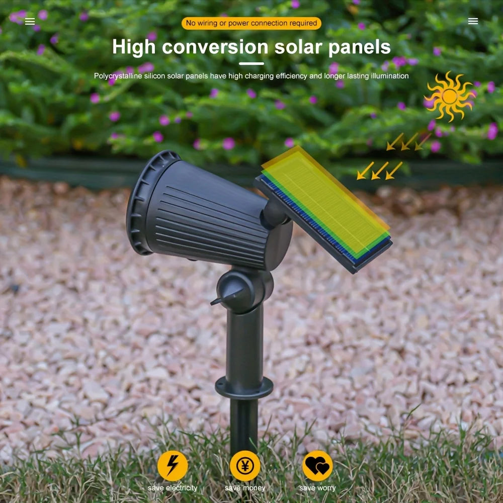 RGB Solar Spotlights für Garten & Terrasse – Wetterfest IP44