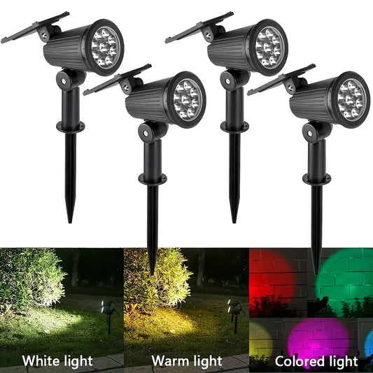 RGB Solar Spotlights für Garten & Terrasse – Wetterfest IP44