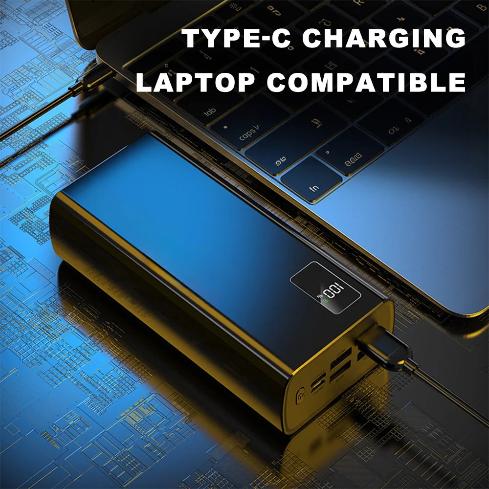 Travel Power Bank 50000mAh With 5 Outputs & 2 input High Capacity External Battery Bank for iPhone Samsung Galaxy
