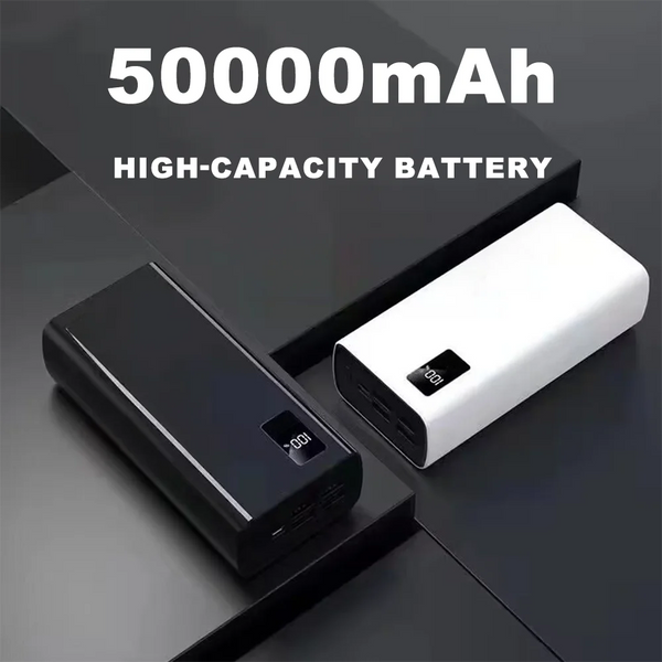 Travel Power Bank 50000mAh With 5 Outputs & 2 input High Capacity External Battery Bank for iPhone Samsung Galaxy