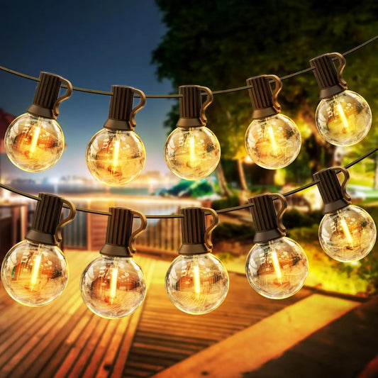 Vintage LED Lichterkette für Garten, Balkon und Terrasse